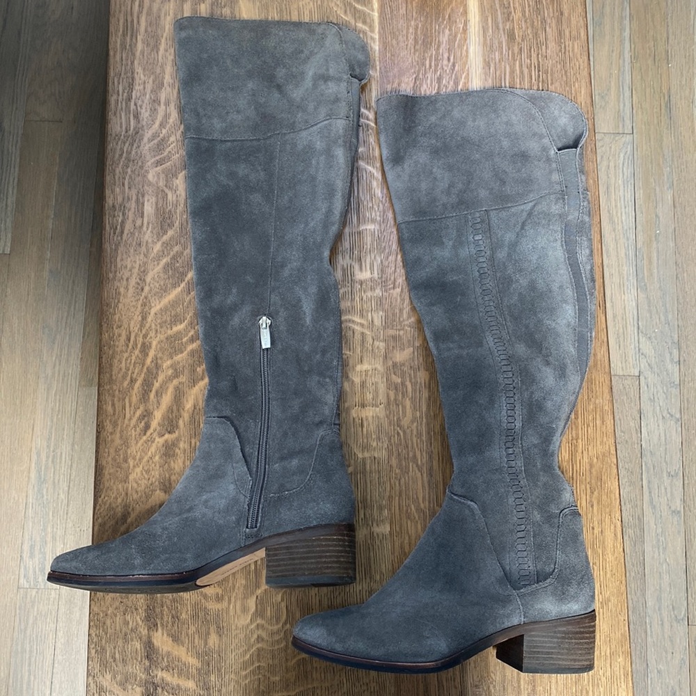 Vince Camuto Gray knee high boots